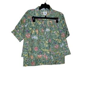 Floral Green Women's Pajama Set. Size S/M